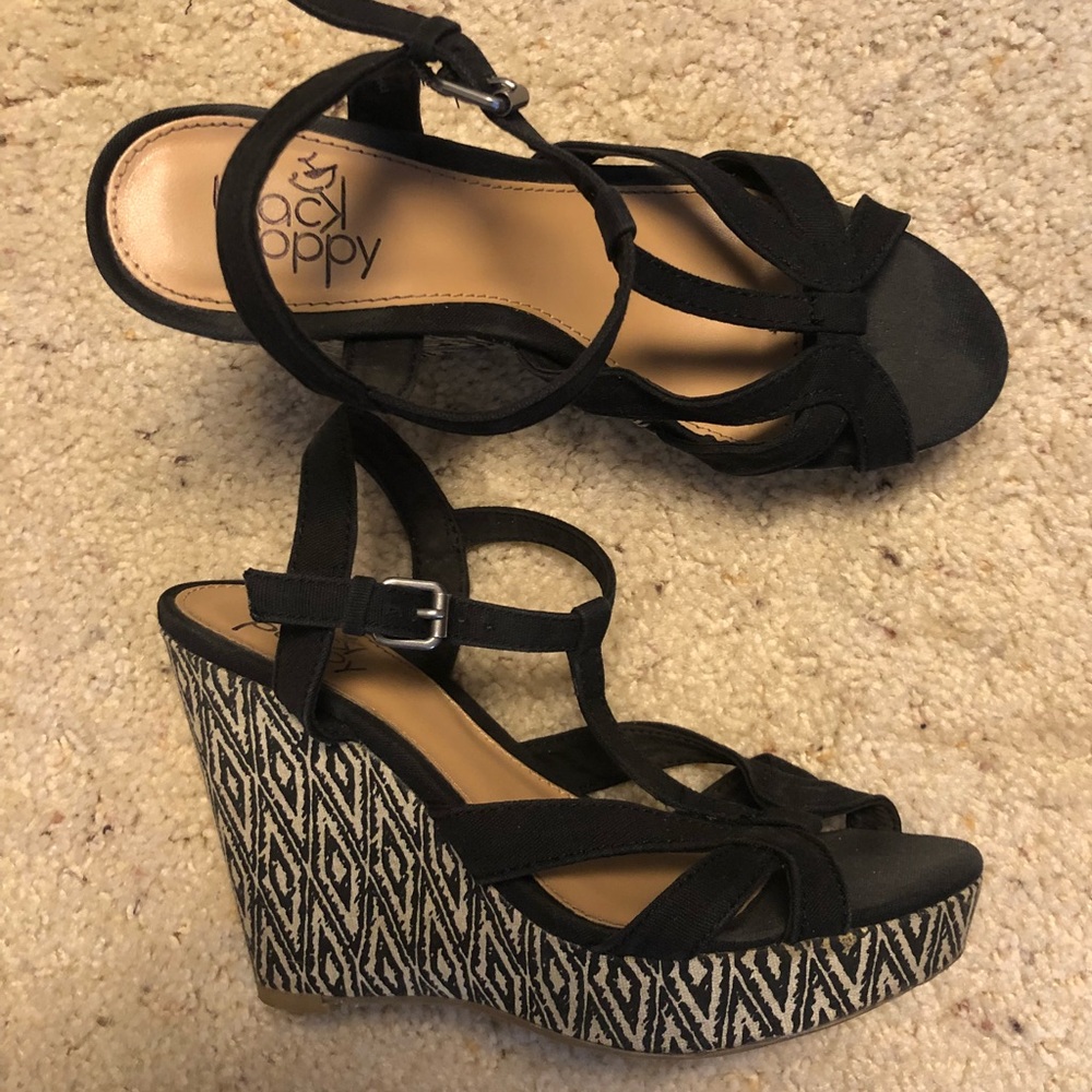 Strappy Espadrilles Geometric Heel